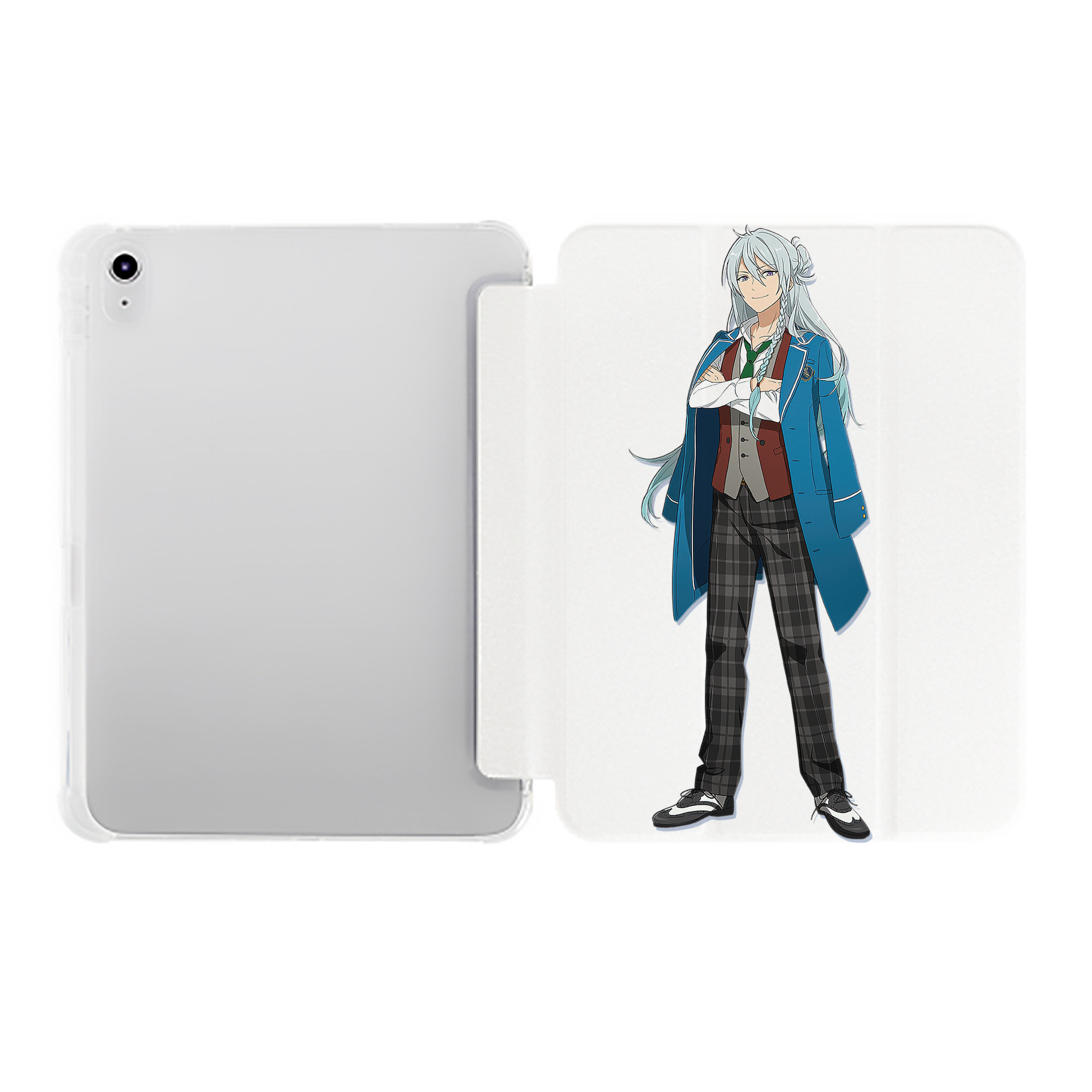 （画像用） あんさんぶるスターズ! Ensemble Stars IPad ケース ペン収納付き 三つ折りスタンド PUレザー×シリコン 対応機種9.5/10.5/10.9インチ